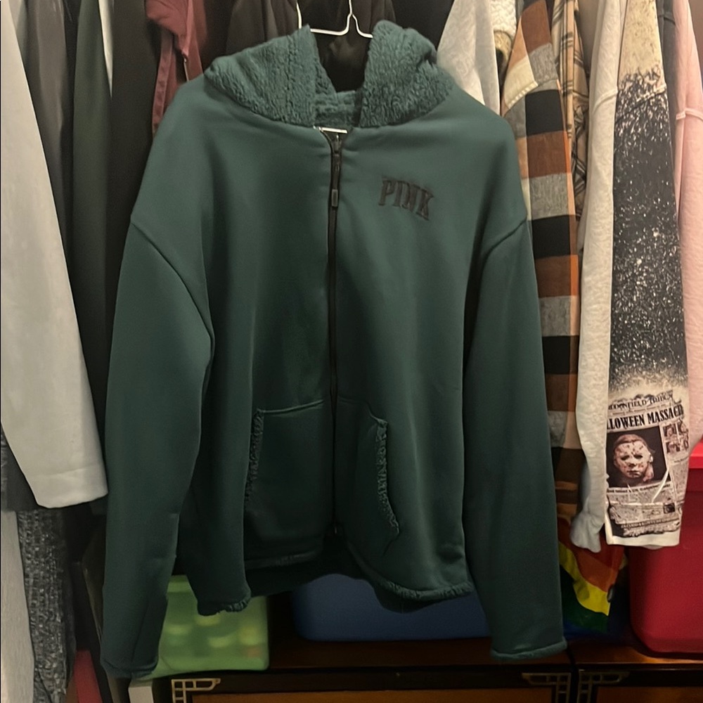 PINK Victoria's Secret Green Jacket